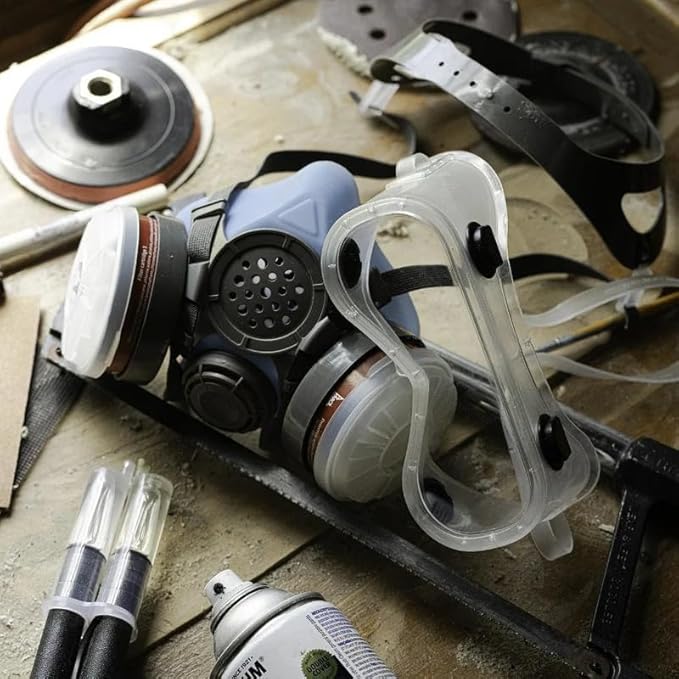 Parcil Distribution P-A-1 Replacement Filters - Carbon Activated Charcoal Organic Vapor Filter Set for PD-100 and T-60 Masks (Pack of 2)