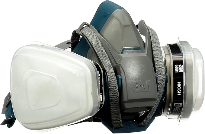 3M P95/OV Paint Project Quick Latch Reusable Respirator 6502QL, Medium Size, NIOSH-APPROVED Organic Vapor Cartridge & P95 Rated Filters, With 3M Cool Flow Valve & Quick Latch System (6502QLPA1-A-PS)