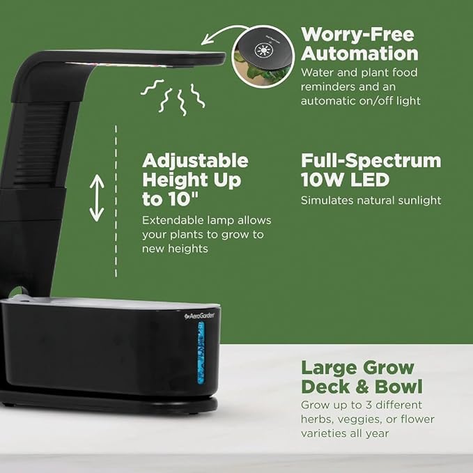 AeroGarden Sprout - Indoor Garden with LED Grow Light, White