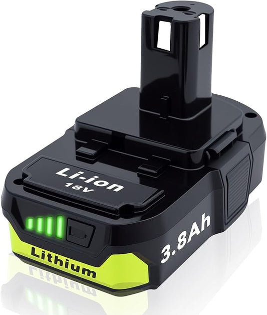 Upgrade 1-Pack 3800mAh Battery Replacement for Ryobi 18V Battery Compatible with P102 P103 P104 P105 P107 P108 P109 P190 P122 for Ryobi 18 Volt Cordless Power Tools