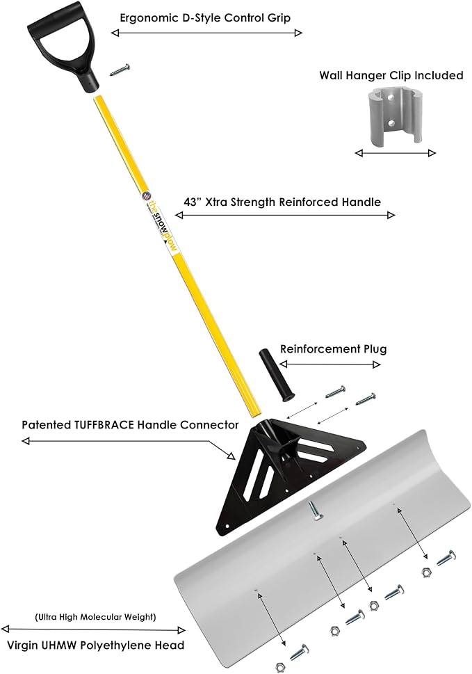 The Snowplow The Original Snow Pusher (30 Inches)