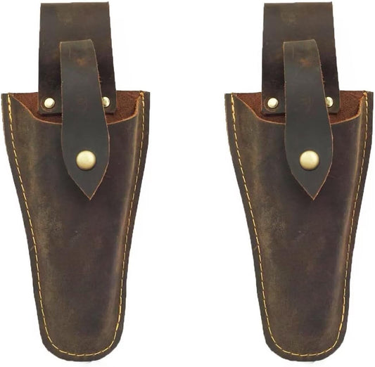 Plier Holder for Belt, Durable Leather Sheath Pouch Holder Gardening Tools Holster Belt Case for Garden Pruning Pliers Shears Scissors or Knife,Tools Gifts for Men Dad Husband Boyfriend