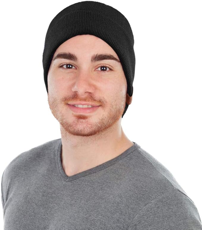 OZERO Winter Beanie Daily Hat - Thermal Polar Fleece Ski Stocking Skull Cap for Men and Women