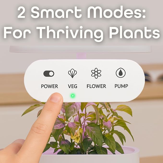 Nouri 5 Pod Smart Garden for Home Cooks with Heirloom Tomato | Hydroponics Growing System Kit | LED Grow Lights | Indoor Gardening System | Herb Garden Planter Indoor Kit | Gifts for Women & Men