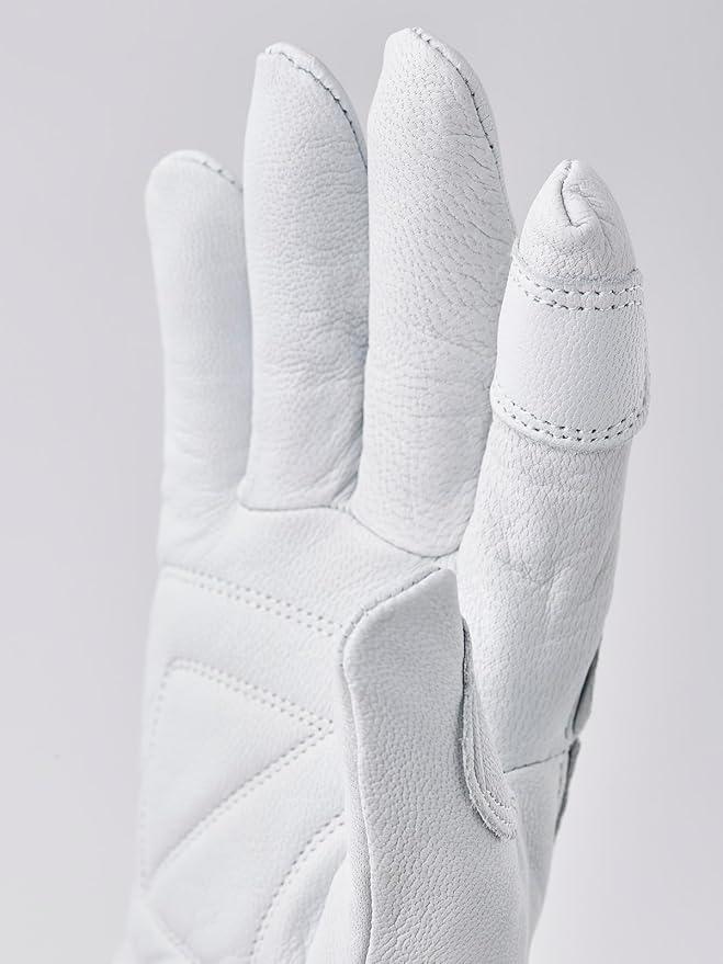Hestra Job Garden Rose Glove, Long Protective Leather Gauntlet Gardening Gloves for Men & Women - Offwhite - 9
