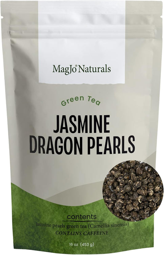 MagJo Jasmine Dragon Pearls, Rolled Green Tea 1 lb