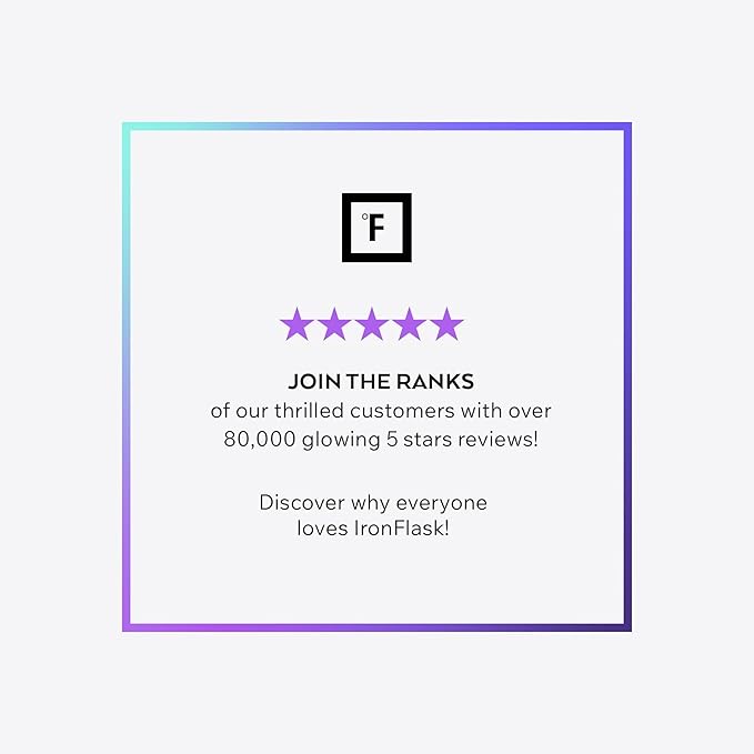 IRON °FLASK Camping & Hiking Hydration Flask with Straw, Wide Mouth Insulated Stainless Steel Sports Water Bottle - 64 oz Midnight Black