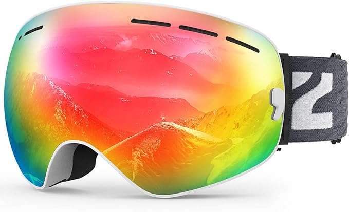 ZIONOR X Ski Goggles - OTG Snowboard Goggles Detachable Lens for Men Women Adult