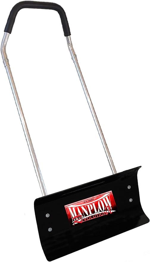 MANPLOW RevolutionX Snow Pusher (MANPLOW RevolutionX with Power U Handle Upgrade, 24")