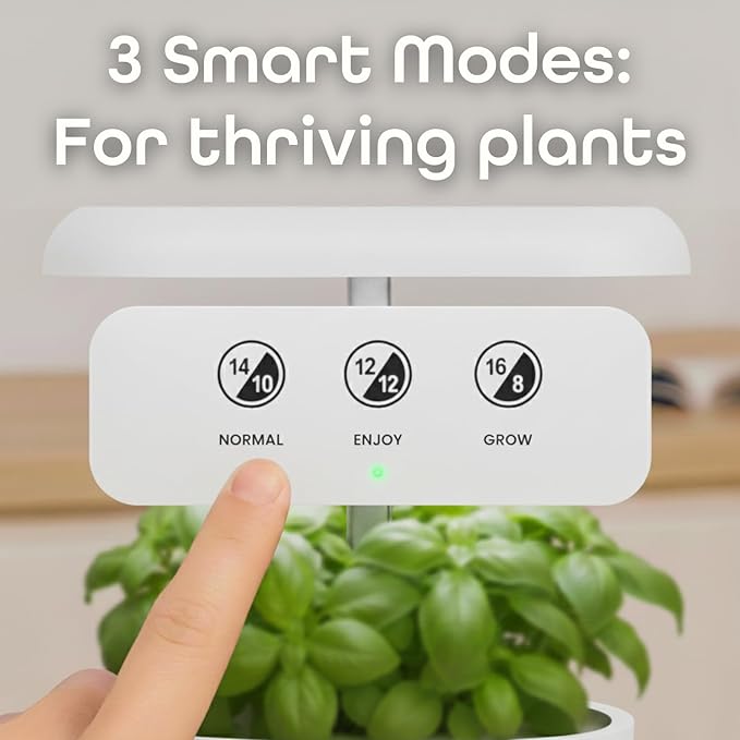 Nouri 7 Pod Smart Garden for Home Cooks with Heirloom Tomato | Hydroponics Growing System Kit | LED Grow Lights | Indoor Gardening System | Herb Garden Planter Indoor Kit | Gifts for Women & Men