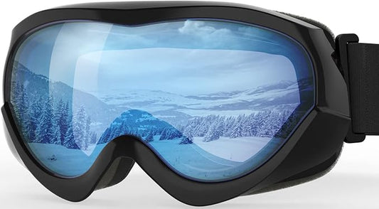 OutdoorMaster Kids Ski Goggles - Helmet Compatible Snow Goggles for Boys & Girls with 100% UV Protection
