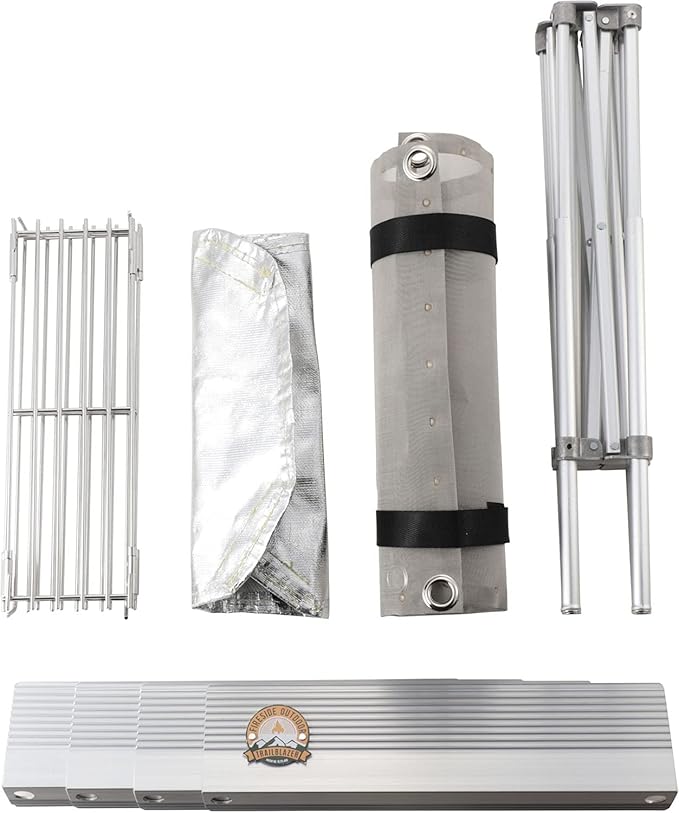 Fireside Outdoor Trailblazer Pop-Up Fire-pit 12"x12" - Camp Stove, Portable Fire Pits for Outside Wood Burning Stove, Portable Grill Charcoal, Camp Fire Pit for Camping Gear, Backyard - 3 lbs Weight