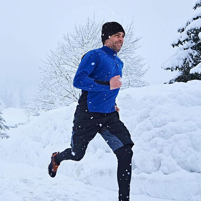 OZERO Winter Beanie Daily Hat - Thermal Polar Fleece Ski Stocking Skull Cap for Men and Women