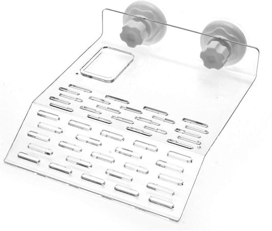 Large Size Acrylic Turtle Basking Platform, Fish Tank Aquarium Platform, Tortoise Resting Terrace with 3PCS Suction Cups