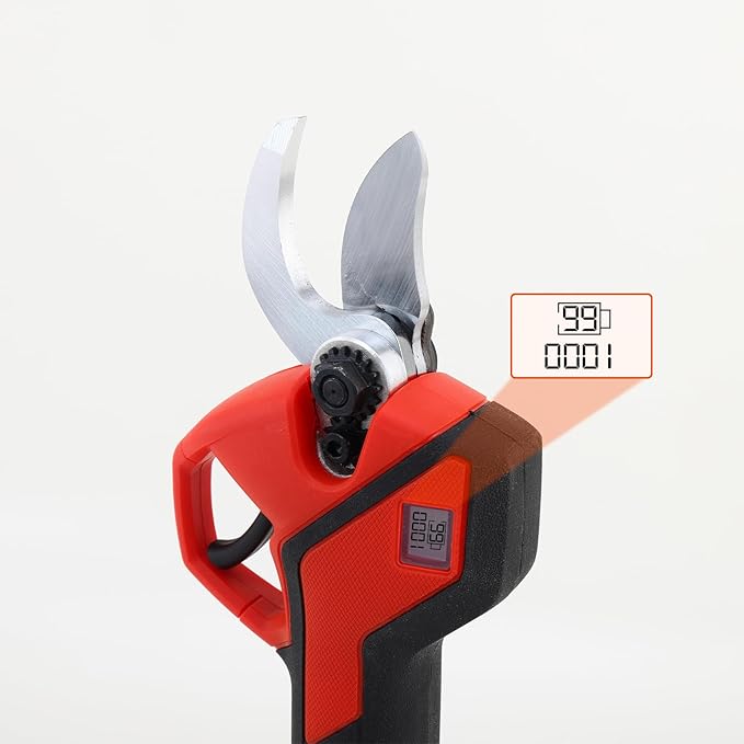 Electric Pole Pruning Shears with Reach Up to 13-Feet Pole and Portable Bag.1.1Inch(28mm) Pole Pruning Shears for Tree Trimming, Cordless Pole Tree Trimmer (Included 2Pcs 2.0Ah Battery)