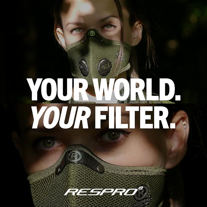 Respro Ultralight Mask (Black, Large)