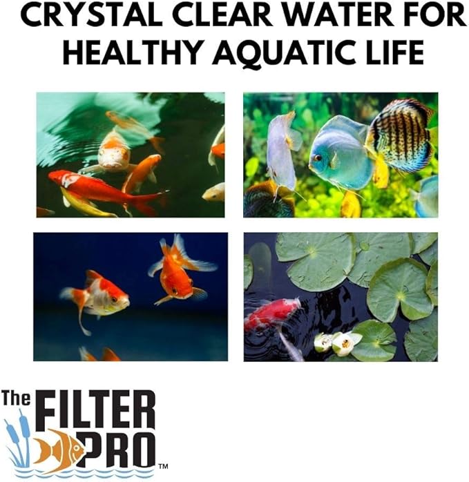 Black Coarse Filter Media, 1.25" Thick, 18" x 56" Roll, Perfect for Aquariums, Ponds or Water Gardens, Made in USA