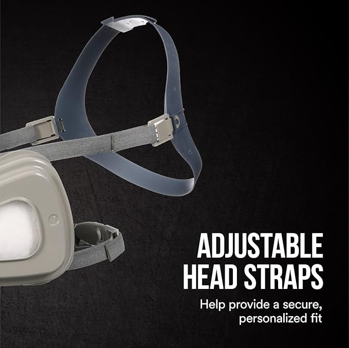 3M Professional Half Mask Organic Vapor, P95 Respirator with Cool Flow Valve, Reusable Respirator, Large
