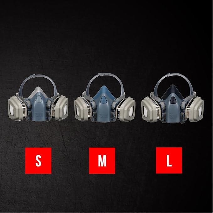 3M Professional Half Mask Organic Vapor, P95 Respirator with Cool Flow Valve, Reusable Respirator, Large