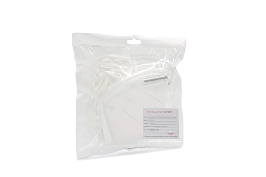 (600-Pack KN95 Face Masks, Individually Wrapped, Premium Disposable Dust Mask, White