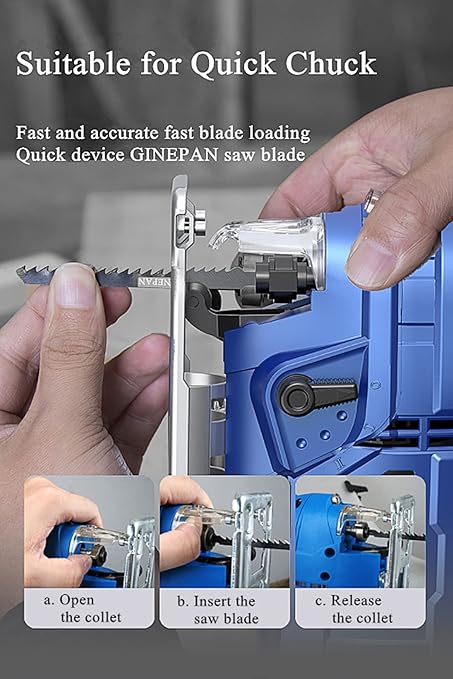 20PCS T Shank Jigsaw Blades Tool for Wood Plastic Metal Compatible with 90% Power Jig Saws Such as Bosch DEWALT RYOBI One+ Makita SKIL Black+Decker Includes 4 Each of T101B T101AO T144D T118A & T118B