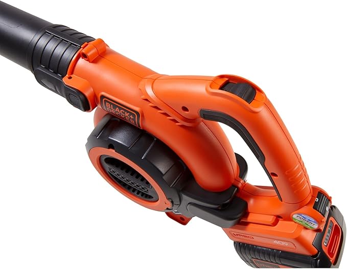 BLACK+DECKER Leaf Blower Cordless Leaf Vacuum and Mulcher Combo Kit, Battery and Charger Included, 40V 120 mph Air Speed, 6-Speed Dial, Built-in Scraper with Collection Bag (LSWV36)