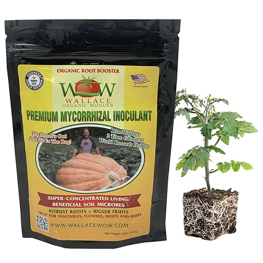 Wallace Organic Wonder Mycorrhizal Inoculant (10 lbs) - Mycorrhizal Fungi - Super Concentrated - Fresh Mycorrhizae for Plants, Garden Soil, & Potting Soil - Organic Root Stimulator for Plant Growth