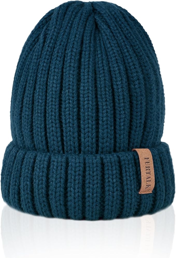 FURTALK Winter Hats for Women Fleece Lined Beanie Knit Chunky Womens Snow Cap