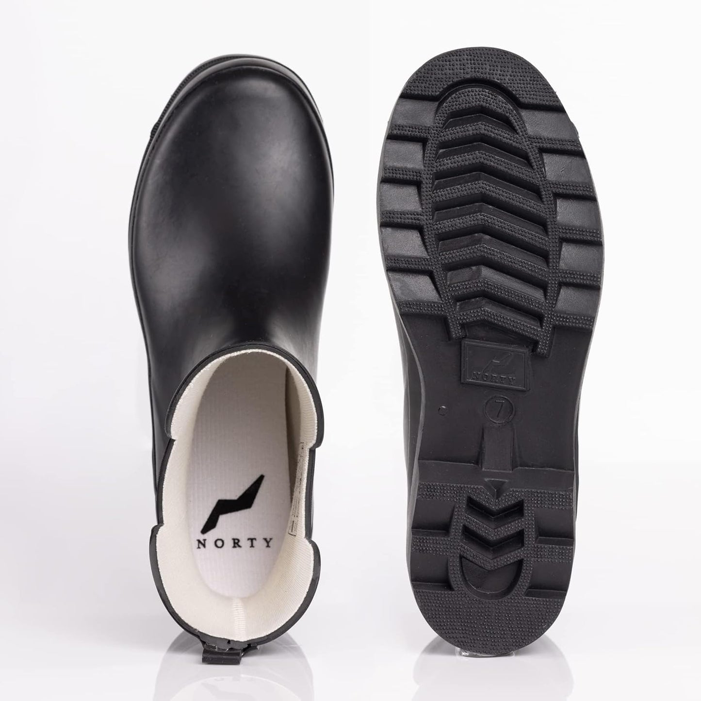 NORTY - Womens Ankle Rain Boots - Ladies Waterproof Winter Spring Garden Boot runs ½ size large