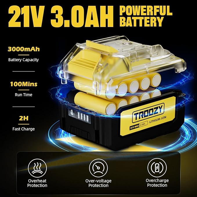 Electric 2-in-1 Cordless Pole Saw & 6" Chainsaw, Brushless Pruning Saw with 3.0Ah Battery, 15-Foot Reach Extendable Tree Trimmer for High Branch Pruning & Limb Cutting