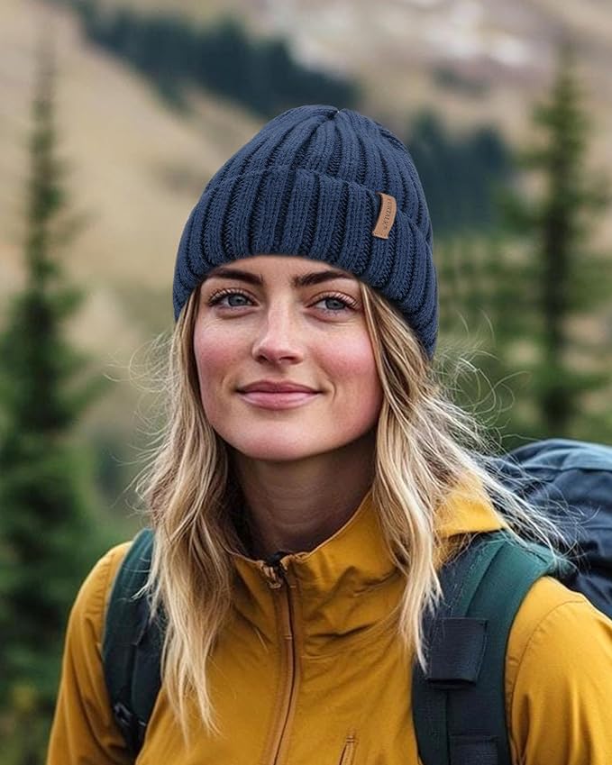 FURTALK Winter Hats for Women Fleece Lined Beanie Knit Chunky Womens Snow Cap