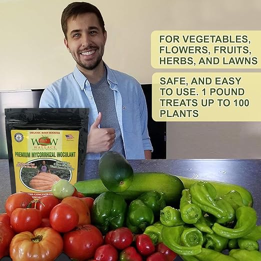 Wallace Organic Wonder Mycorrhizal Inoculant (10 lbs) - Mycorrhizal Fungi - Super Concentrated - Fresh Mycorrhizae for Plants, Garden Soil, & Potting Soil - Organic Root Stimulator for Plant Growth