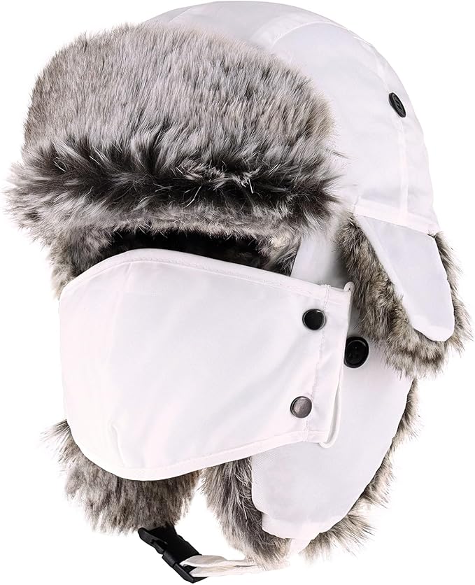 CHOK.LIDS Waterproof Winter Trappers Unisex Premium Strength Ushanka Ear Flap Chin Strap Cold Weather Outdoor