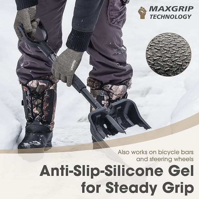 Rahhint Wool Winter Gloves Men Women Fleece lined Knit Gloves with Touchscreen Fingers Insulated Gloves Keep Hand Warm Gift