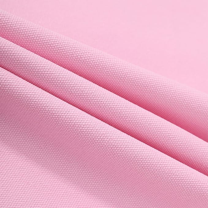 AFUN Chef Aprons for Men Women with Oversized Pockets, 16-Ounce Cotton Canvas Cross Back Heavy Duty Work Apron (Light Pink)