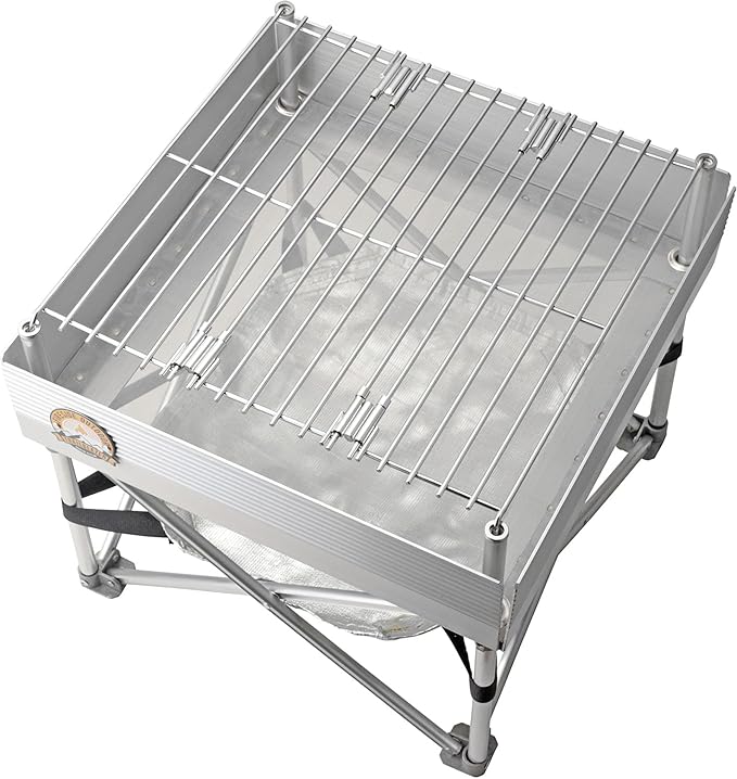 Fireside Outdoor Trailblazer Pop-Up Fire-pit 12"x12" - Camp Stove, Portable Fire Pits for Outside Wood Burning Stove, Portable Grill Charcoal, Camp Fire Pit for Camping Gear, Backyard - 3 lbs Weight