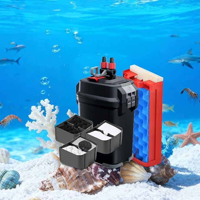 30 Pack Replacement Filter Media Kit Compatible with Fluval 306/307 Aquarium Filters, Including Bio Ceramic Rings, Activated Carbon, Blue, White & Black Bio Foam Value Pack