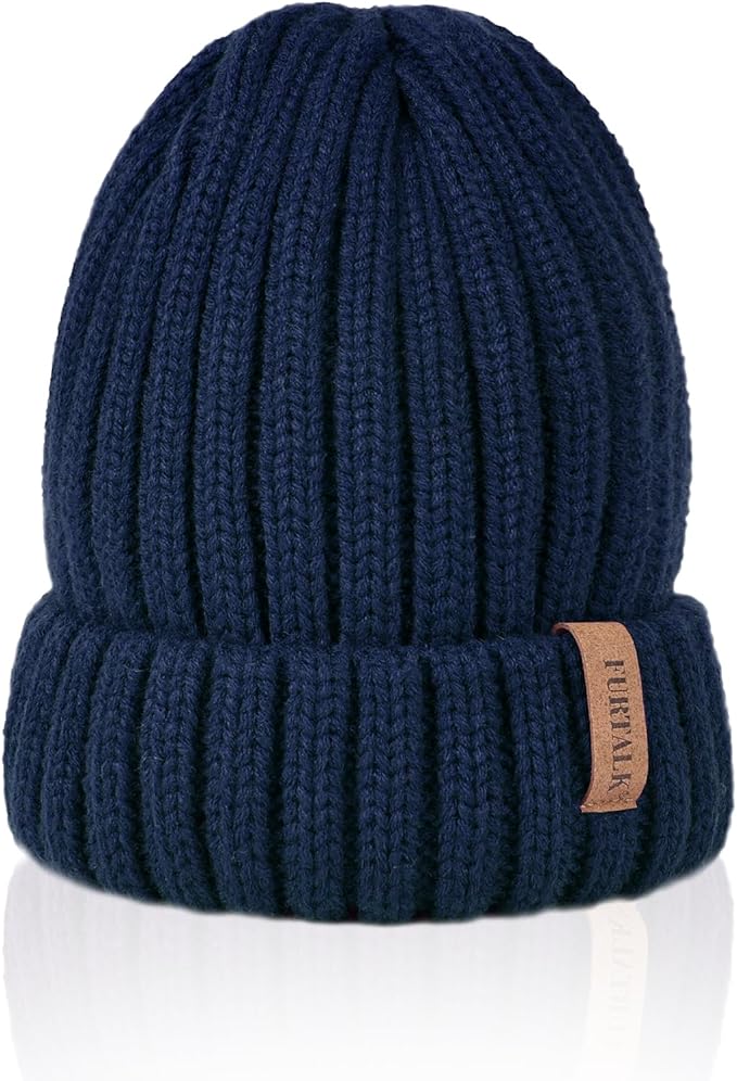 FURTALK Winter Hats for Women Fleece Lined Beanie Knit Chunky Womens Snow Cap