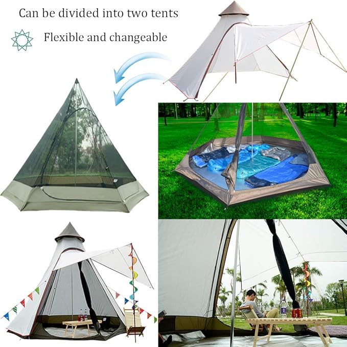 12'x10'x8'Dome Camping Tent 5-6 Person 4 Season Double Layers Waterproof Anti-UV Windproof Tents Family Outdoor Camping Tent | Double Layers, Waterproof, Anti-UV, Windproof, Family, Outdoor