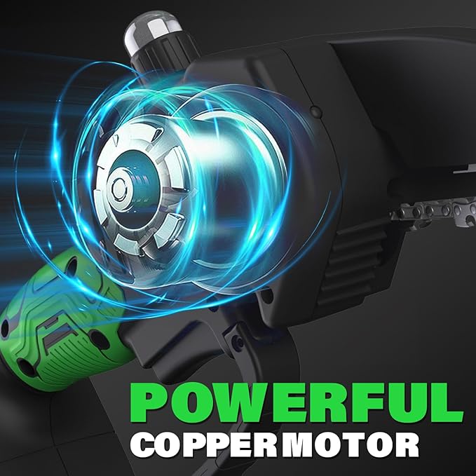 SOYUS 2-IN-1 Cordless Pole Saw & Mini Chainsaw, 21V 6-Inch Electric Pole Chainsaw for Tree Trimming, Auto Oiling, 15FT MAX Reach Pole Saw for Thick Branches(2x2.0Ah Batteries & Charger Included)