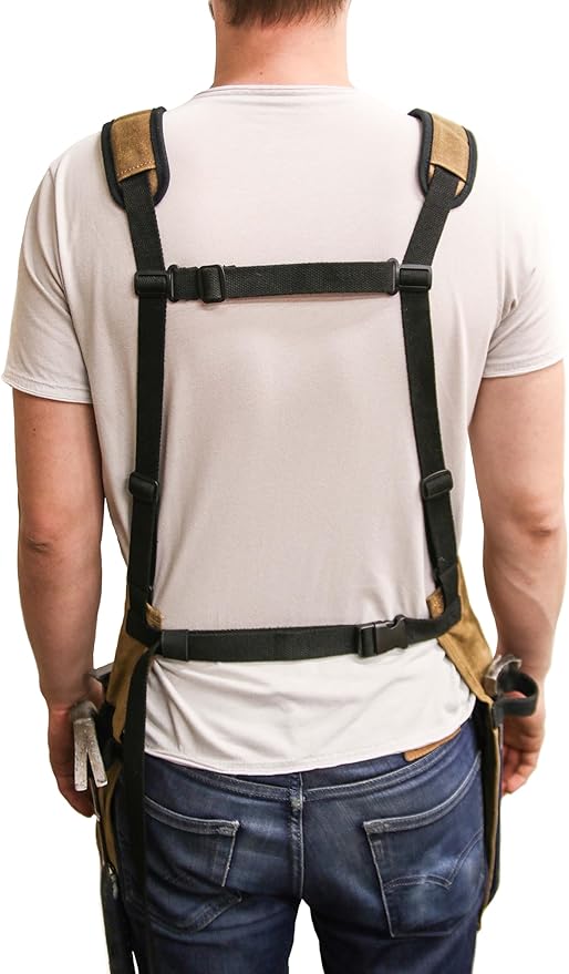 Readywares Waxed Canvas Tool Apron, Carpenter Aprons, Woodworking Aprons