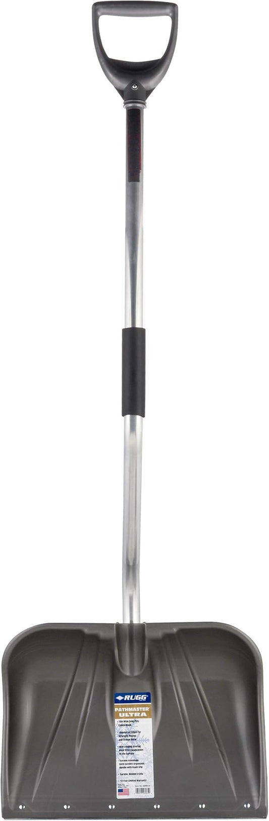 RUGG MANUFACTURING Back Saver Snow Shovel, 1 EA