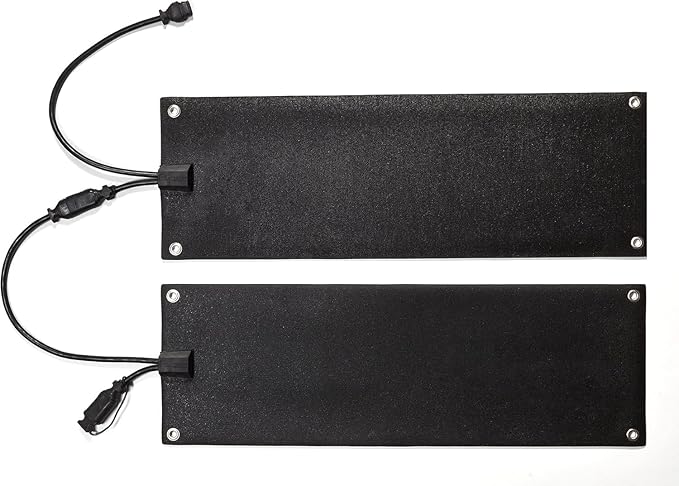 HeatTrak Heated Snow Melting Mat with Power Cord for Stairs - Heated Outdoor Mats - Electric Snow Melting Mats for Winter Snow and Ice Removal - No-Slip Stair Heating Mats (10" x 30")