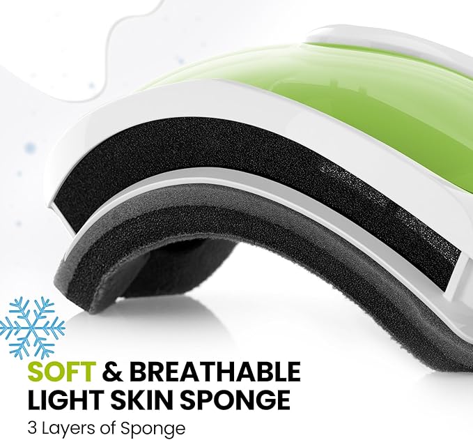 OutdoorMaster Kids Ski Goggles - Helmet Compatible Snow Goggles for Boys & Girls with 100% UV Protection