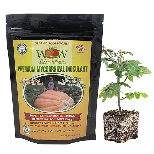 Wallace Organic Wonder Mycorrhizal Inoculant (1 lb) - Mycorrhizal Fungi - Super Concentrated - Fresh Mycorrhizae for Plants, Garden Soil, & Potting Soil - Organic Root Stimulator for Plant Growth