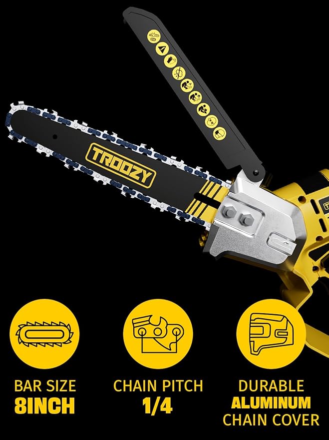 Cordless Pole Saw, 8-INCH 2-IN-1 Chainsaw, Electric Tree Trimmer with 9FT Telescopic Pole, 180°Angle for Tree Branches Pruning & Wood Cutting,Compatible with Makita Battery (no battery)