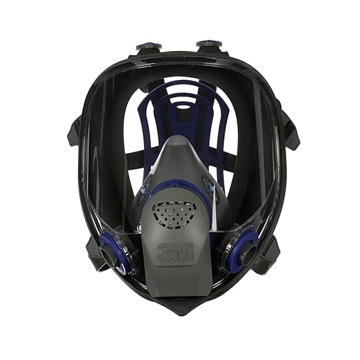 3M Ultimate FX Full Facepiece Reusable Respirator, FF-402, NIOSH, ANSI, Six-Strap Harness for a Secure Comfortable Fit, Cool Flow Valve, Passive Speaking Diaphragm, Medium