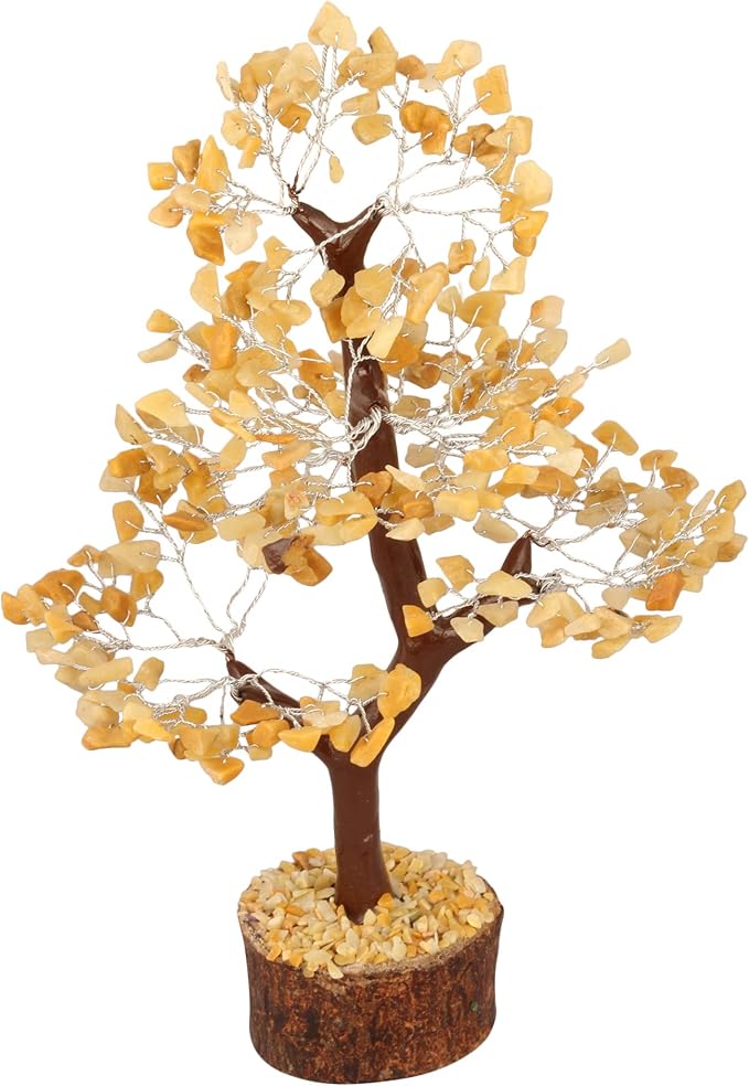 Chakra Tree, Yellow Aventurine Crystal, Feng Shui Decor, Good Energy Stones, Crystals and Stones, Tree of Life Chakra, Home Decor Kitchen, Spiritual Gift