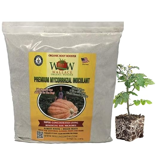 Wallace Organic Wonder Mycorrhizal Inoculant (5 lbs) - Mycorrhizal Fungi - Super Concentrated - Fresh Mycorrhizae for Plants, Garden Soil, & Potting Soil - Organic Root Stimulator for Plant Growth