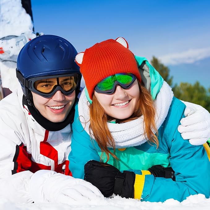 Ski Goggles, Snowboard Goggles for Men Women Kids, Skiing Snowboard Motorcycle Glasses for Adult Youth